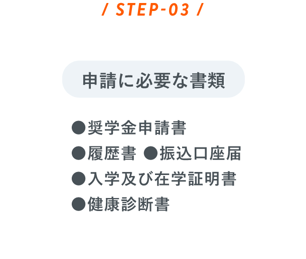 ステップ2 申請に必要な書類